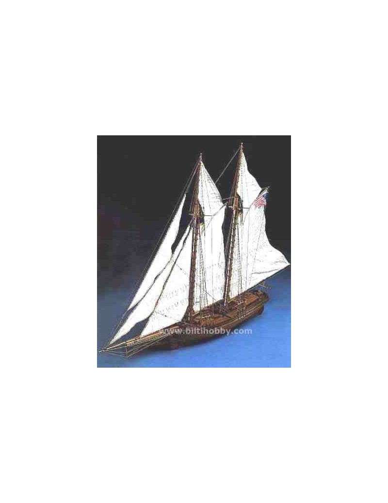Barco Estatico de Epoca en Madera, H.M.S. BELLONA, fabricante Corel