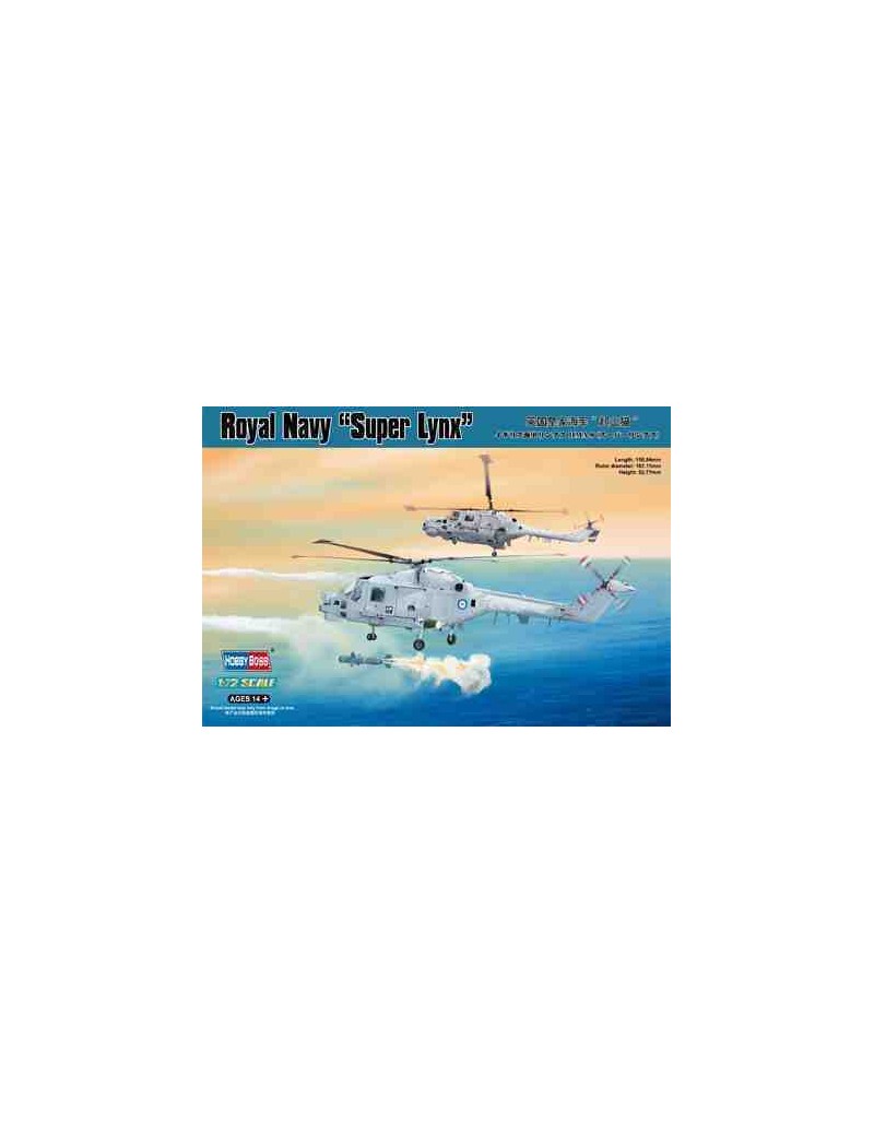 Helicóptero Estático de Plástico, LyN x HMA8 (súper lyn x ) ROyAL NAVy Escala 1/72