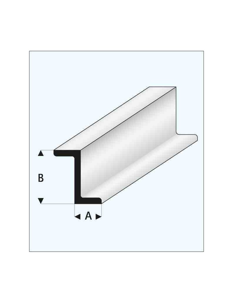PERFIL Plastico Z 10 x 5,0 mm 1m