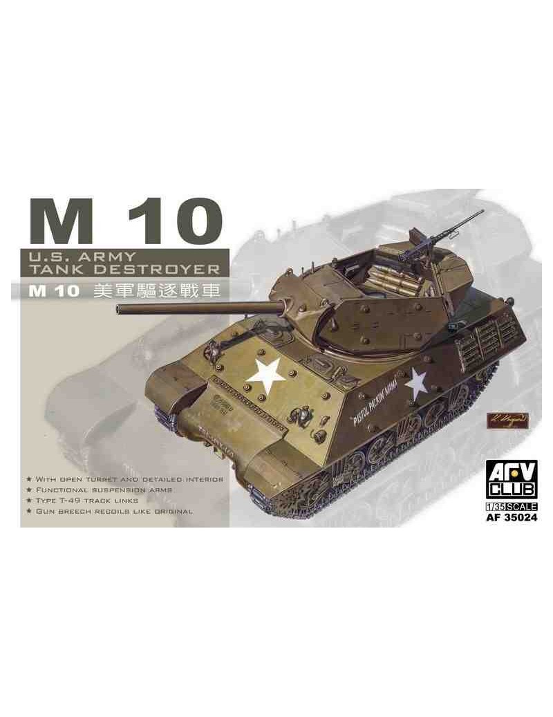 Tanque Estático de Plástico M10, Escala 1/35 fabricante AFV Club. Modelismo Tanques. Bilti Hobby.