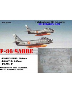 AVION MADERA BALSA F-86 SABRE
