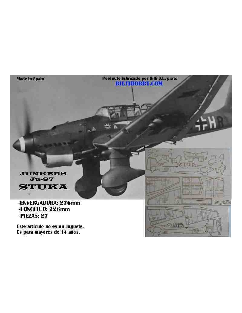 AVION MADERA BALSA JUNKERS Ju-87 STUKA