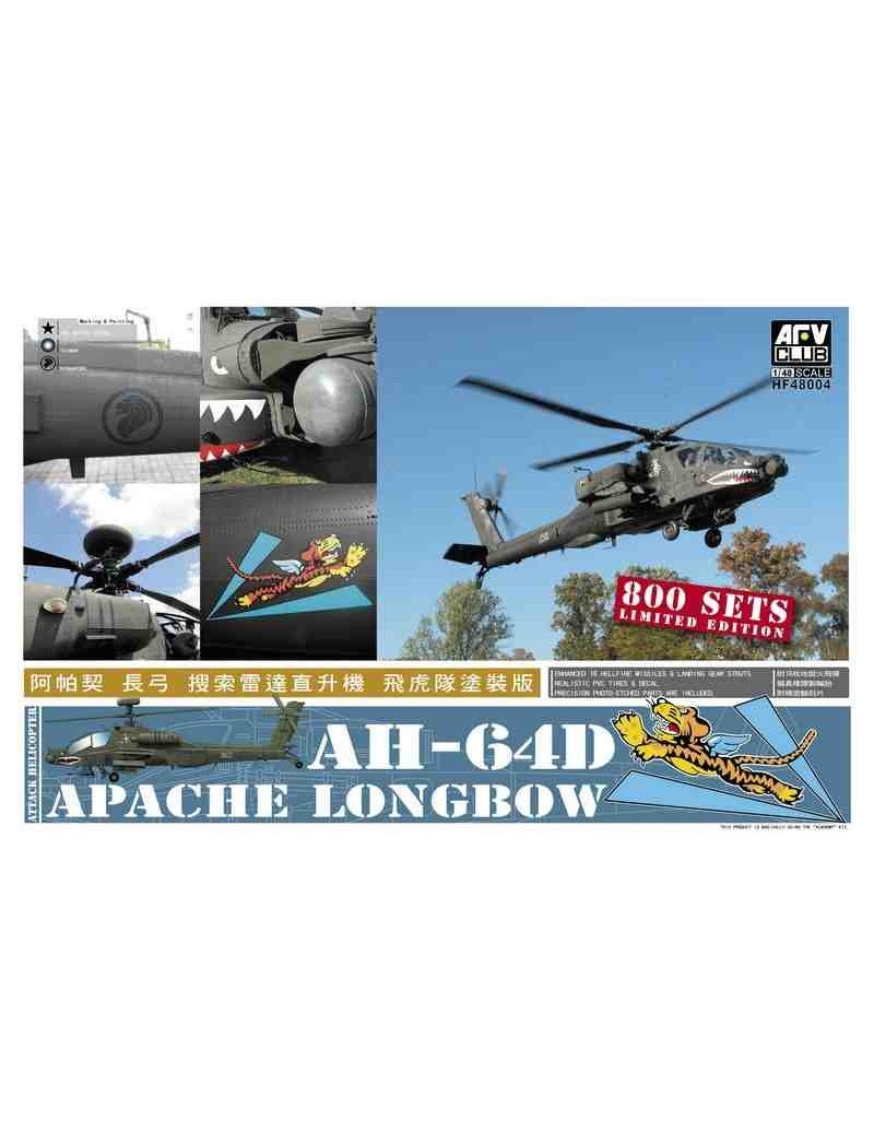 Helicóptero Estático de Plástico, APACHE LONGBOW AH-64D/48, fabricante AFV Club. Modelismo Helicópteros. Bilti Hobby.