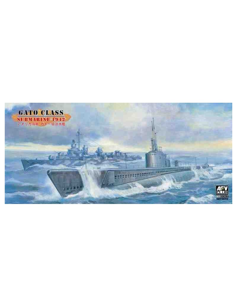Submarino Estático de Plástico, GATO CLAS 1942 , Escala 1/350 fabricante AFV club