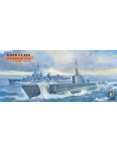 Submarino Estático de Plástico, GATO CLAS 1942 , Escala 1/350 fabricante AFV club