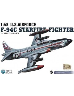 Avion Estatico de Plastico, F-94C STARFIRE FIGHTER , Escala 1/48, fabricante Kitty Hawk