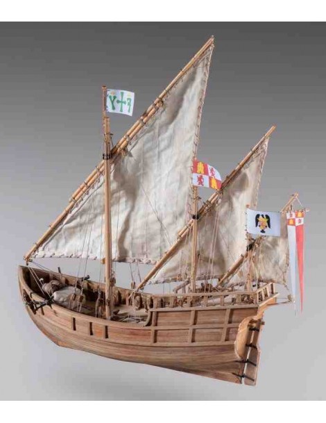 Barco Estático de Época en Madera, NAO NÑA 1492 , Escala 1/72