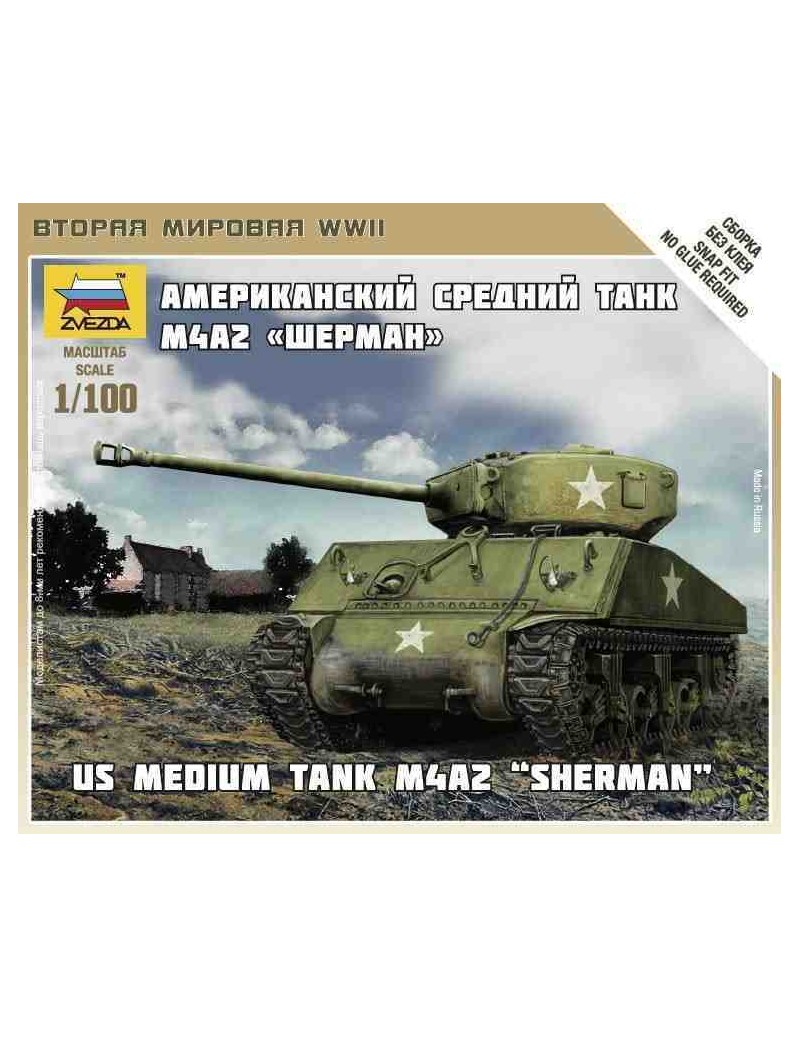 SHERMAN M4A2 , Escala 1/100