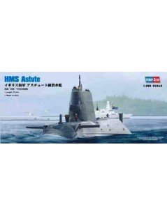 Submarino Estático de Plástico, HMS ASTUTE Escala 1/350 fabricante Hobby Boss. Modelismo Submarino. Bilti Hobby.