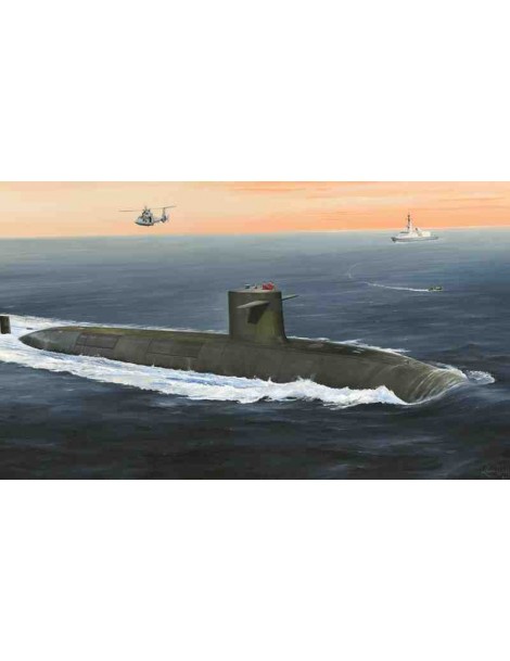 Submarino Estático de Plástico, FRenCH NAVy Le Triomphant SSBN Escala 1/350 fabricante Hobby Boss