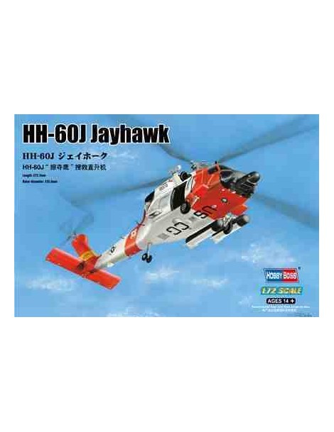 Helicóptero Estático de Plástico, HH-60J JAyHAWK Escala 1/72