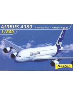 Avión Estático de Plástico, AIRBUS A380 , Escala , Escala 1/800  fabricante Heller. Modelismo Aviones Estáticos. Bilti Hobby.