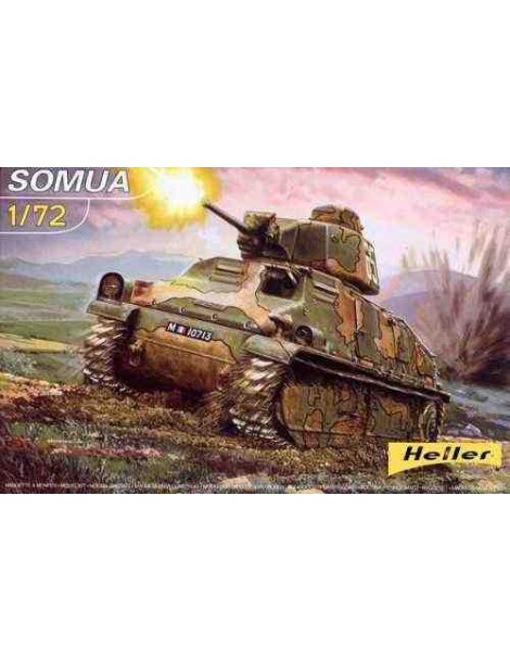 Maqueta TANQUE SOMUA , Escala 1/72  fabricante Heller. Bilti Hobby Modelismo Militar.