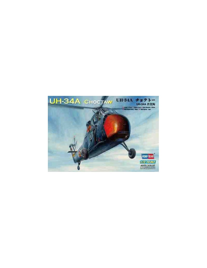 Helicóptero Estático de Plástico, UH-34A CHOCTAW Escala 1/72. Modelismo Helicópteros. Bilti Hobby.