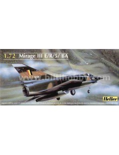 Avión Estático de Plástico, MIRAGE III E , Escala 1/72  fabricante Heller. Modelismo Aviones.  Maqueta Avion. Bilti Hobby.