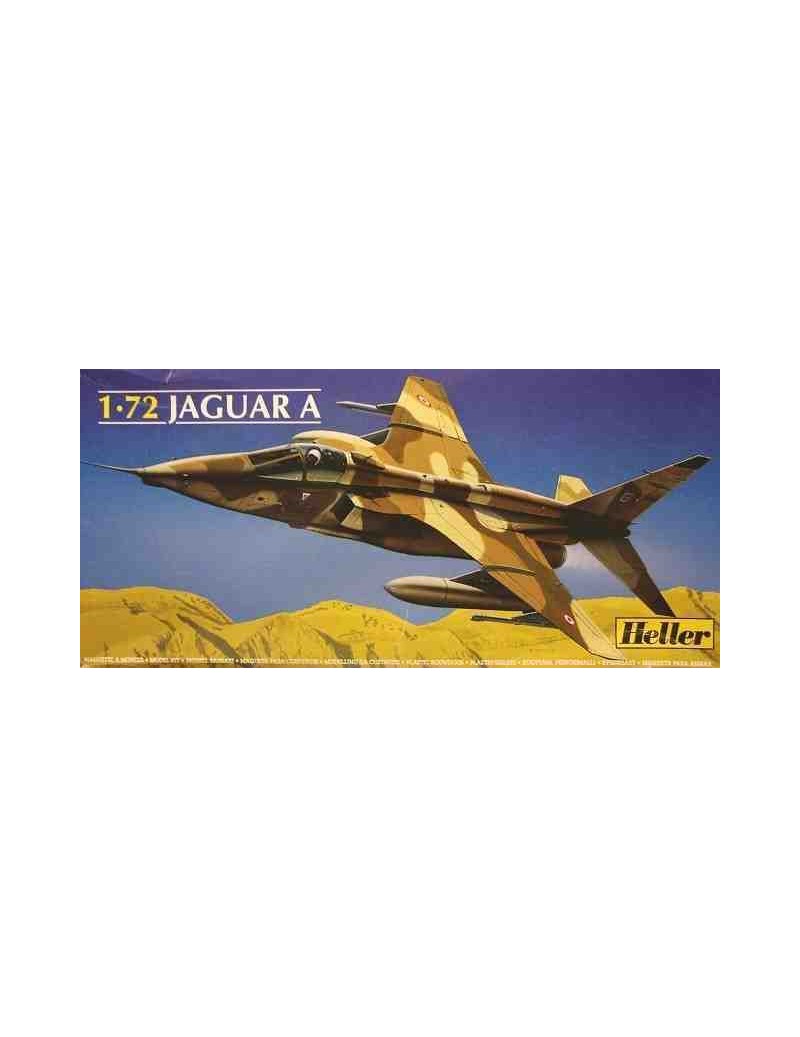 Avión Estático de Plástico, JAGUAR A , Escala 1/72  fabricante Heller. Modelismo Aviones. Bilti Hobby.
