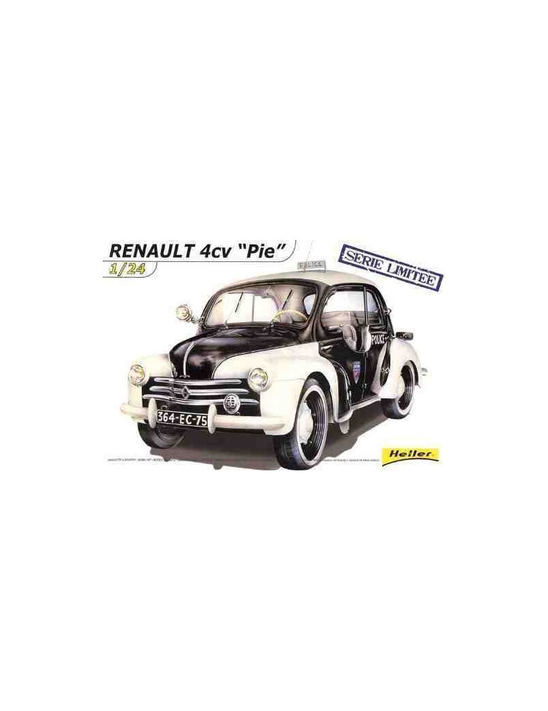 Coche Estático Renault 4 Cv policía - Maqueta Coche 1/24