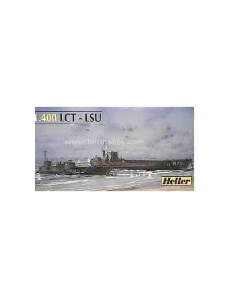 Barco Estático de Plástico, LCT-LSU , Escala 1/400  fabricante Heller. Modelismo Barcos Militares. BiltiHobby