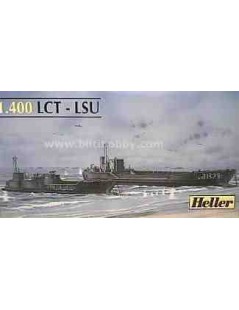 Barco Estático de Plástico, LCT-LSU , Escala 1/400  fabricante Heller. Modelismo Barcos Militares. BiltiHobby