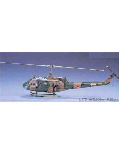 Helicóptero Estático de Plástico, UH-1H IROQUOIS , Escala 1/72  fabricante Hasegawa. Modelismo Helicópteros. Bilti Hobby.