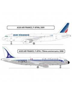 Avión Estático de Plástico, AIRBUS A320 AIR FRANCE, Escala 1/125  fabricante Heller