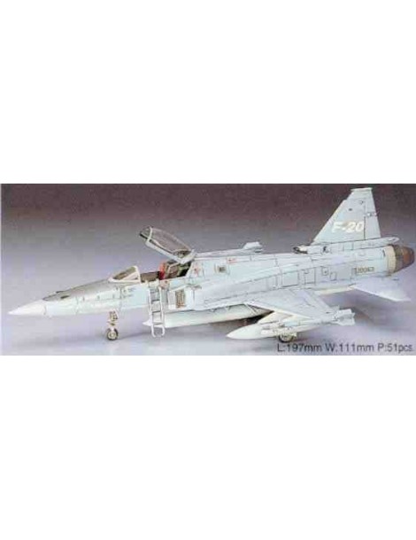 Avión Estático de Plástico, F-20 TIGERSHARK , Escala 1/72  fabricante Hasegawa. Modelismo Aviones. Bilti Hobby.