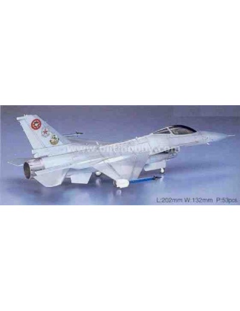 Avión Estático de Plástico, F-16N FIGHTING Falcón TOP GUN , Escala 1/72  fabricante Hasegawa. Modelismo Aviones. Bilti Hobby.
