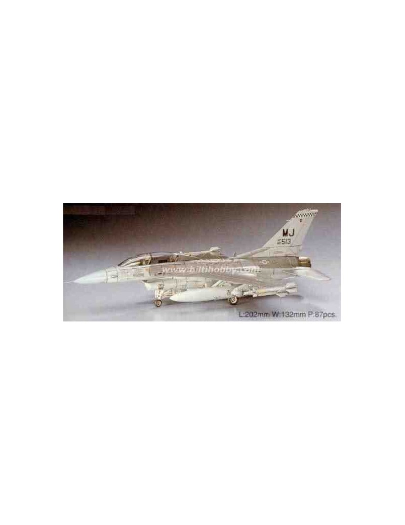 Avión Estático de Plástico, F-16D FIGTING Falcón , Escala 1/72  fabricante Hasegawa. Modelismo Aviones. Bilti Hobby.