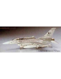 Avión Estático de Plástico, F-16D FIGTING Falcón , Escala 1/72  fabricante Hasegawa. Modelismo Aviones. Bilti Hobby.