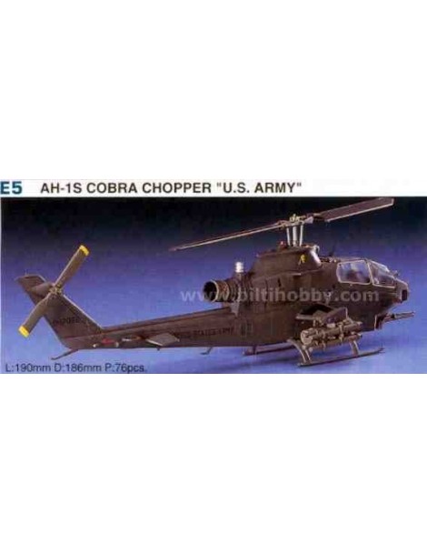 Helicóptero Estático de Plástico, AH-1S COBRA CHOPPER , Escala 1/72  fabricante Hasegawa. Modelismo Helicópteros. Bilti Hobby.