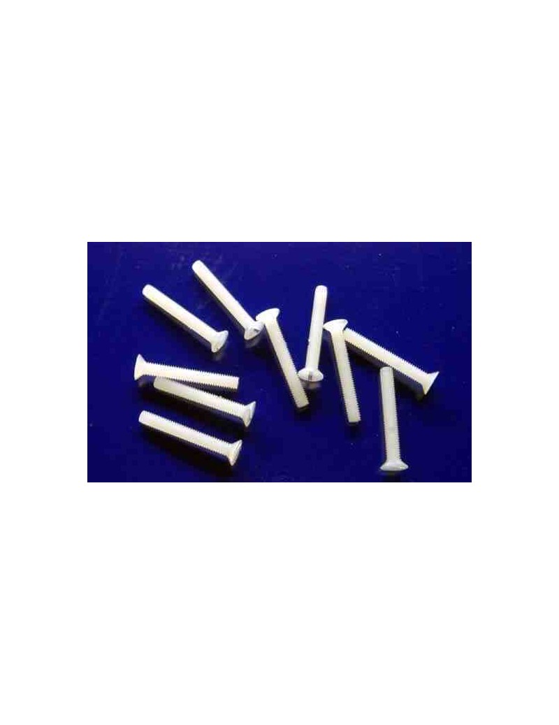 Tornillo NyLON M 5 x 40 AVELLANADO 6 uds.