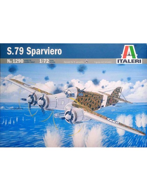 Avión Estático de Plástico, S.79 SPARVIERO  , Escala 1/72  fabricante Italeri