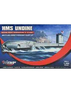 SUBMARINO BRITANICO HMS UNDINE Escala 1/400 fabricante Mirage. Modelismo Submarino. Bilti Hobby.