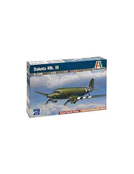Avión Estático de Plástico, DAKOTA Mk.III  , Escala 1/72  fabricante Italeri. Modelismo Aviones. Bilti Hobby.
