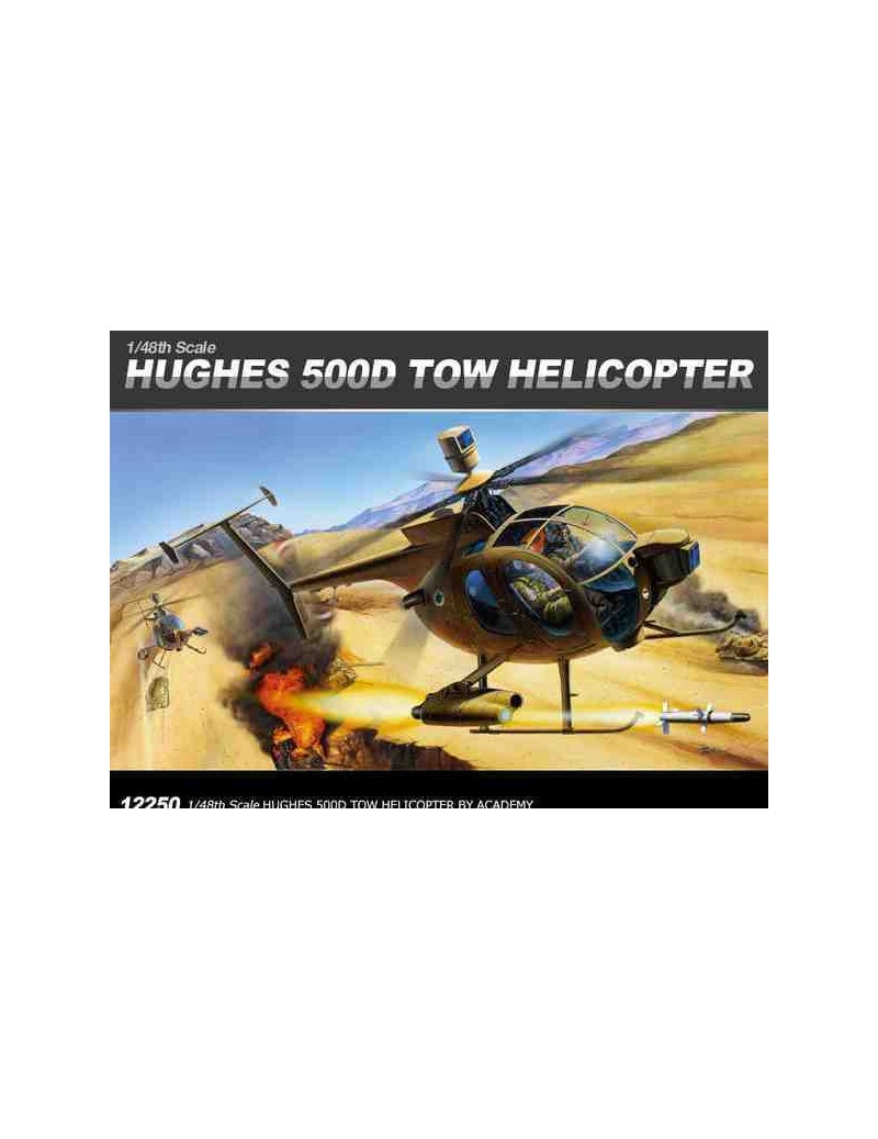 Helicoptero Estático de Plástico, TOW DEFENDER 500D , Escala 1/48 fabricante Academy