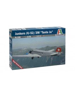 Avión Estático de Plástico, Junkers JU-52 3/m  , Escala 1/72  fabricante Italeri. Modelismo Aviones. Bilti Hobby.