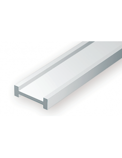 PERFIL I Plastico 2,5 x 1,5 mm 35cm 1ud.
