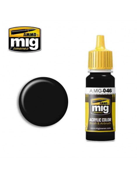 Pintura Acrilica NEGRO MATE / MATT BLACK