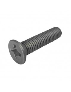 Tornillo Avellanado Mortaja Cruzada  en Acero Inoxidable   Metrica 3      Longitud  30 mm  (10 unida