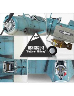 Avión Estático de Plástico, USN SBU-3 , Escala 1/48 fabricante Academy