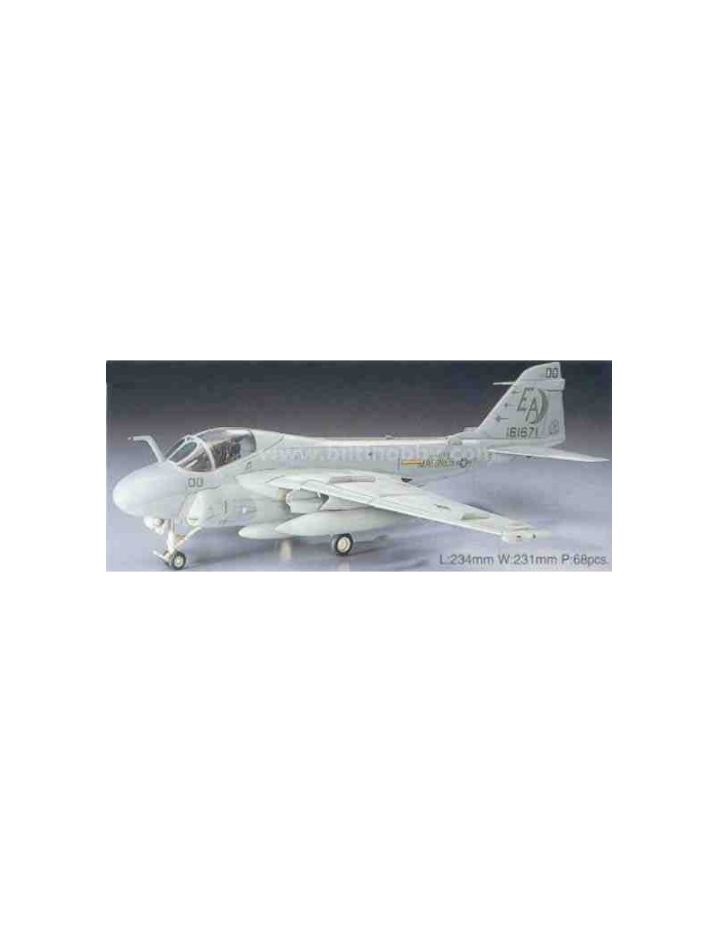 Avión Estático de Plástico, A-6E INTRUdeR , Escala 1/72  fabricante Hasegawa. Modelismo Aviones Estáticos. Bilti Hobby.