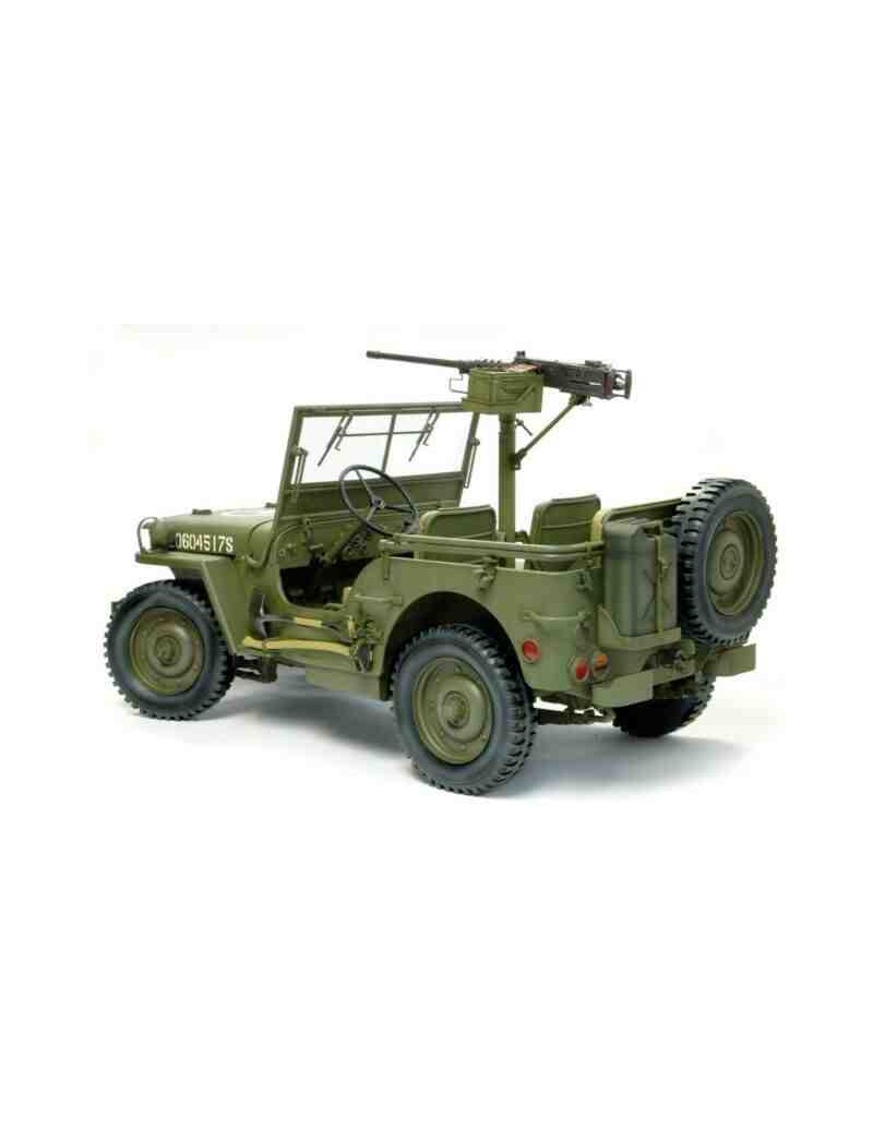 Vehiculo Militar Estatico de Plastico, US 1/4 TON 4X4 TRUCK CON 50-CAL MG 1/6  fabricante Dragon