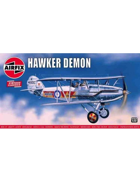 Avión Estático de Plástico, HAWKER DEMON, escala 1/72  fabricante Airfix