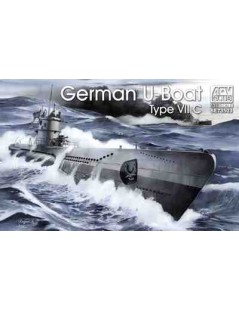 Submarino Estático de Plástico, Alemán VII/C , Escala 1/350 fabricante AFV club fabricante AFV clu