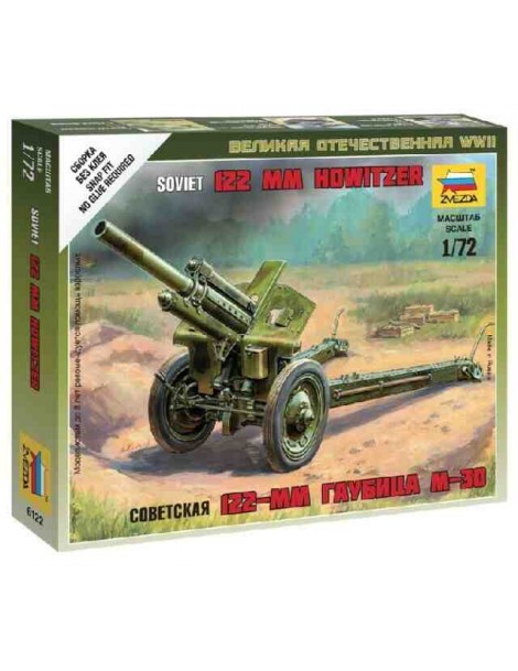 Cañon 122mm M-30 SOVIETICO y ARTILLEROS